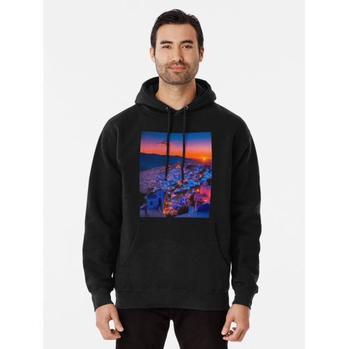 product_image_name-Generic-غروب الشمس فوق مدينة شفشاون قبية بلوزات مقنعين-2