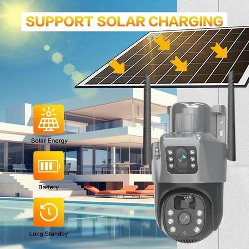 product_image_name-Generic-Double Caméra 4G solaire 10 MEGAPIXEL FULL HD 1080P - Night Vision Détection Alarme PIR-2