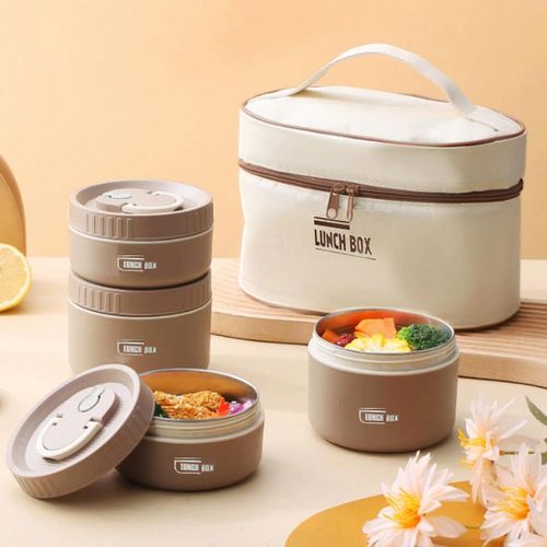 Generic Lunch Box isotherme portable en acier inoxydable, récipient  alimentaire isolant à prix pas cher