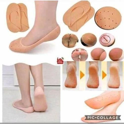 product_image_name-Generic-Chaussons en Silicone Hydratants – Protection Talons Fissurés et Callosités-2