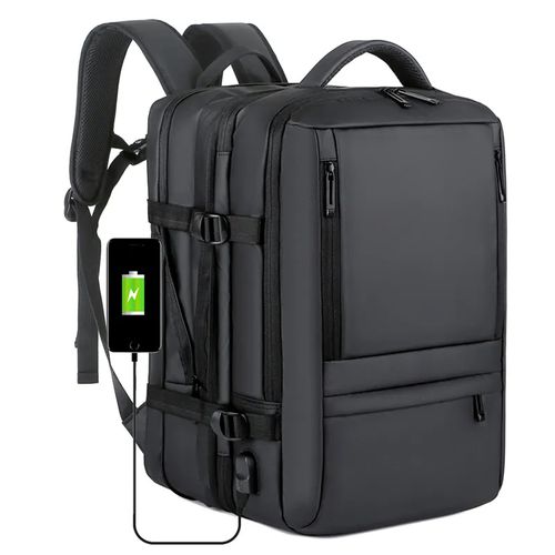 Sac à dos pour ordinateur portable 40 litres pour homme, étanche, 17,3  pouces avec 3