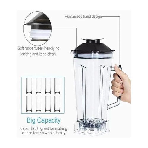 product_image_name-Generic-3000W Mélangeur Blender avec 2 Bols incassable, Presse-agrumes & céréales Robot-2