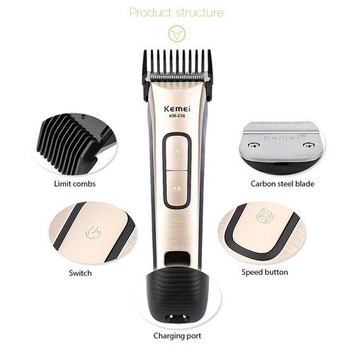 Kemei KM-236 - Tondeuse À Cheveux Professionnel Rechargeable Électrique