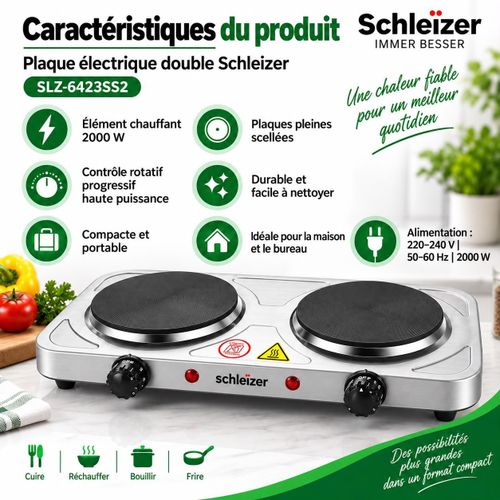 Schleich Plaque Électrique Double – 2000 W - image 4