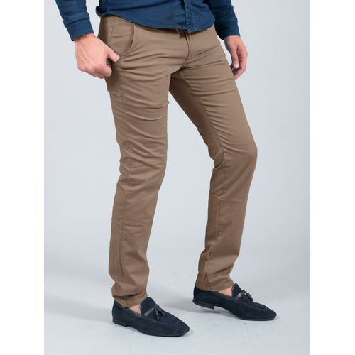 Generic Pantalon Chino pour hommes, pantalon classique marron à prix pas  cher