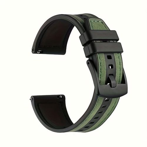 product_image_name-Generic-Bracelet 22mm en cuir synthétique pour Huawei Watch GT4/GT5 46mm - Vert-3