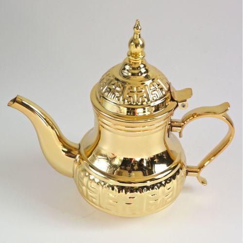 product_image_name-Generic-Théière marocaine Doré Taille 48 Oz en INOX-3