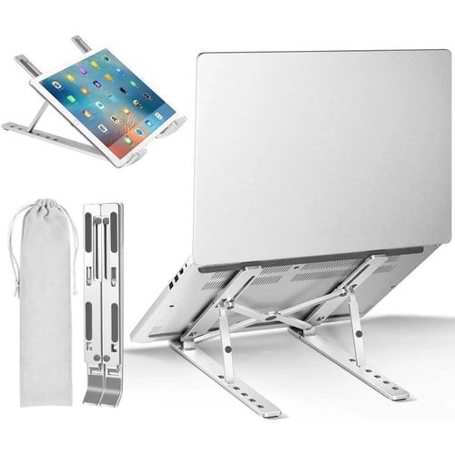 Generic Support pliable réglable en aluminium pour ordinateur portable ,Notebook,Tablette à prix pas cher