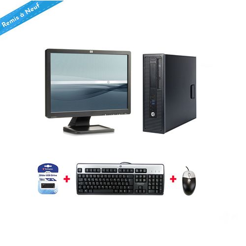 Hp Pc Complet Prodesk 600 G1-Intel Core i3-4130 (3.40Ghz) - 4 Go