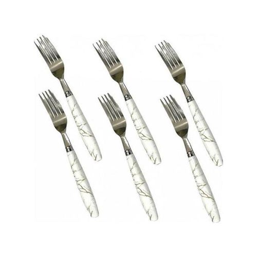 product_image_name-Generic-Set de 6 fourchettes à dîner en acier inoxydable, Grandes fourchettes-1