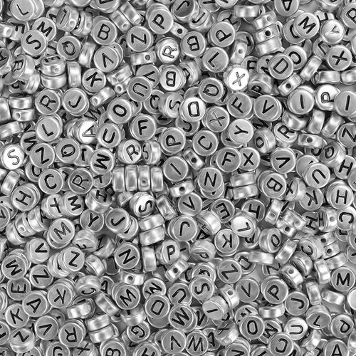 product_image_name-Generic-7mm Mixte Alphabets Perles Pour La Fabrication de Bijoux - 200 pcs-1