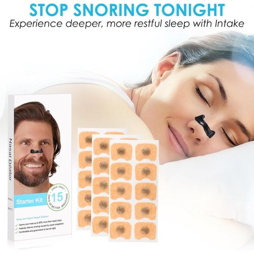 product_image_name-Generic-Patchs Nasales Anti-Ronflement – Bande Magnétique pour Sommeil, Patch de Respiration, 15 Pièces, Noir-2