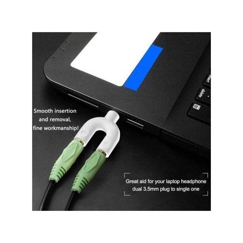 product_image_name-Generic-Adaptateur Audio Lecteur stéréo 3.5mm Séparateur d'écouteurs Casque & Microphone-3