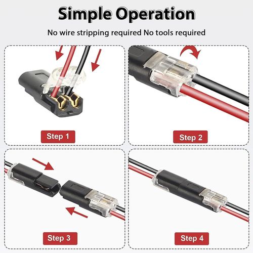 product_image_name-Generic-مجموعة من 30 موصل كبل ذو دبوسين – التثبيت السريع 18-22 AWG-7