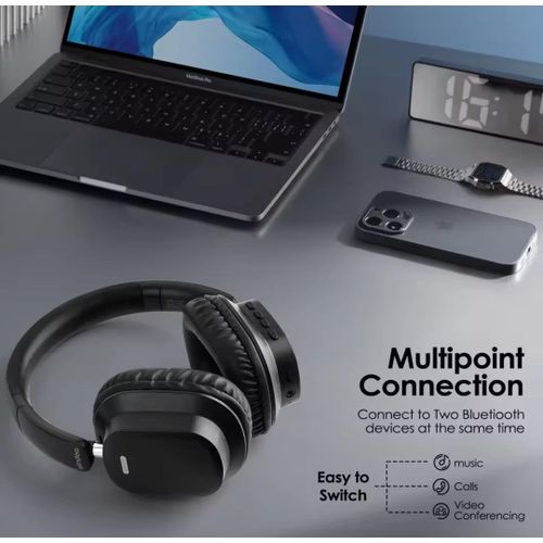 product_image_name-Generic-Siindoo JH-927 écouteurs sans fil sur l'oreille, 65 heures de lecture Bluetooth casque avec micro, casque léger pliable pour PC-3