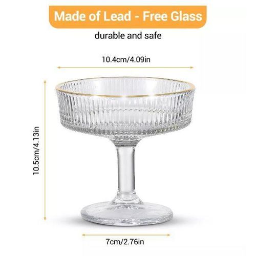 product_image_name-Generic-Set de 6 Coupes à Dessert en Verre sur Pied – Bord Doré-7