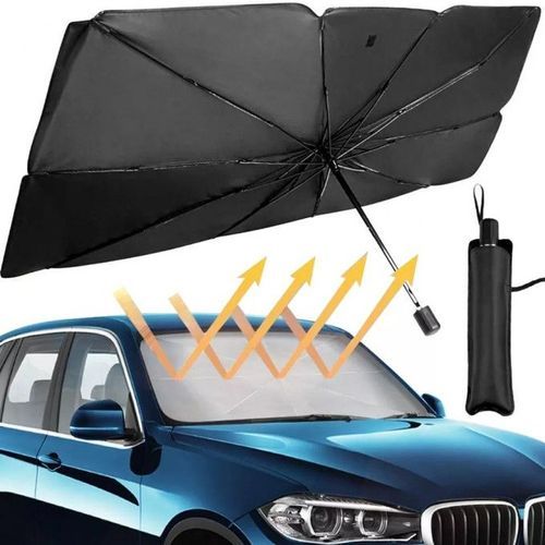 Generic Couvre Pare-brise Parapluie pliable en titane et argent, bloc de  lumière à prix pas cher