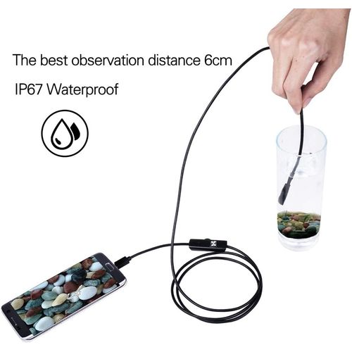 Caméra endoscopique wifi caméra endoscopique 720p HD tube d'inspection avec  lumière LED pour iPhone / téléphone