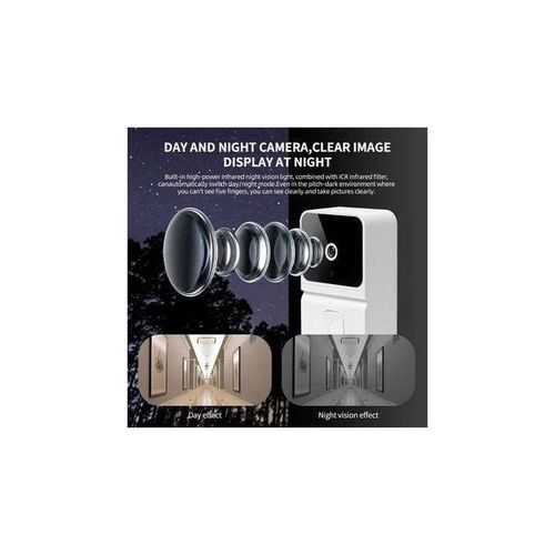 product_image_name-Generic-Sonnette Intelligente Sans Fil TUYA M8 – Caméra HD Extérieure & Vision Nocturne-2