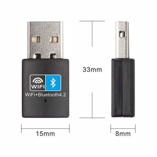 product_image_name-Generic-Mini Adaptateur Wifi sans fil de haute qualité 150M + Bluetooth WLAN USB adaptateur WiFi récepteur émetteur de carte réseau pour PC portable Mini adaptateur WiFi + BT-8