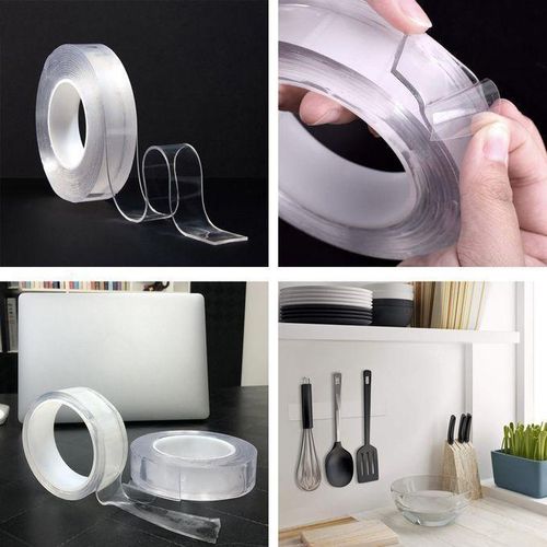 product_image_name-Generic-Scotch Ruban Double Face Transparent aucun tache Réutilisable lavable Étanche 3m-7