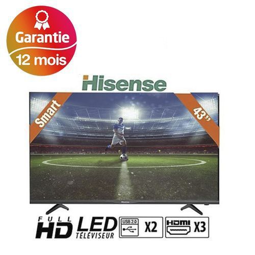 Hisense شاشة تلفاز 43 بوصة HD 43N2170P + استقبال متكامل +