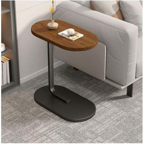 Generic Table d'appoint en forme de C, table basse mobile, petite table de canapé