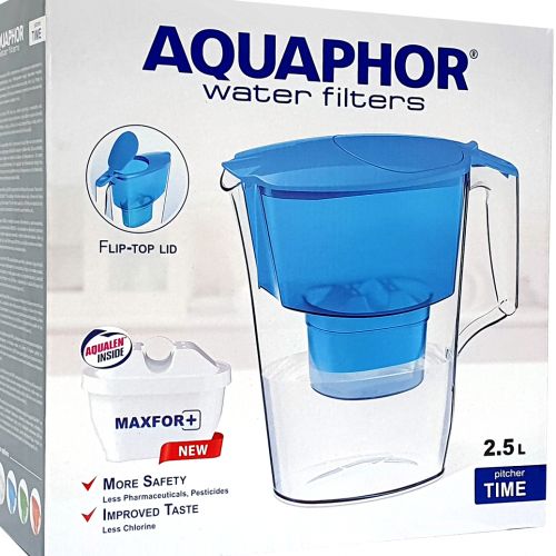 Aquaphor Carafe Filtrante TIME 2,5L Filtre à Eau Purificateur dans la  maison et bureau à prix pas cher