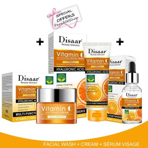 product_image_name-Disaar- Pack 3 Pcs - 1 Crème Pour Le Visage + 1 Sérum + 1 Nettoyant-1