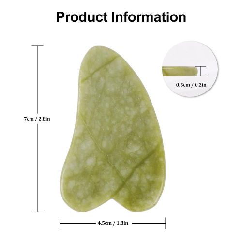 product_image_name-Generic-Pierre Naturel Gua Sha Jade, Outil de massage visage, anti-stress, relaxation, Grattoir Facial-3