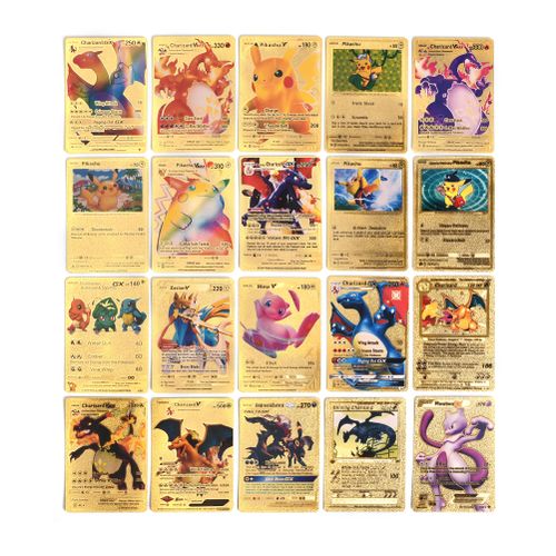 Pokemon Cartes pokemon dorées collection VMAX 55 avec Album rares 3D 432  Cartes à prix pas cher