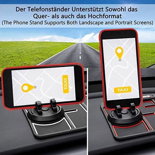 Generic Tapis multifonctionnel pour téléphone portable de voiture avec  support rotatif à prix pas cher