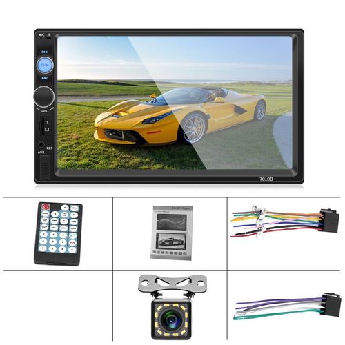 Generic Autoradio Mp5 Bluetooth USB HD 7pouces tactile écran caméra radio  mp3 voiture à prix pas cher