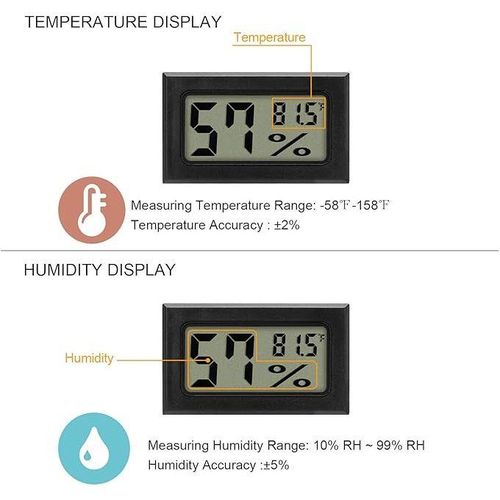 product_image_name-Generic-Hygromètre Thermomètre Hygromètre Moniteur Numérique LCD pour Humidor-3