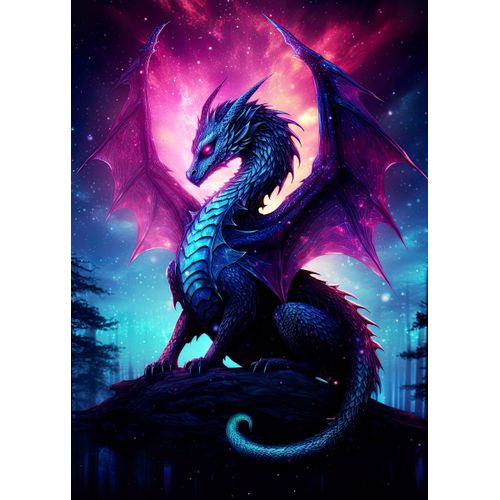product_image_name-Generic-Fantasy dragon in the sky  Poster Chambre Haute Qualité-1