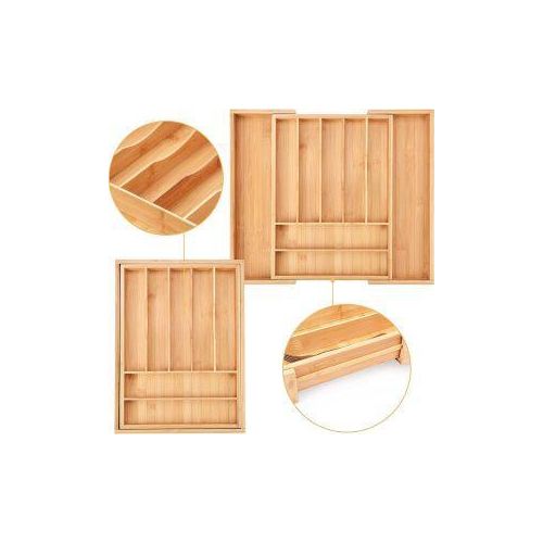 product_image_name-Generic-منظم درج قابل للتوسيع مصنوع من الخيزران لأدوات المائدة-5