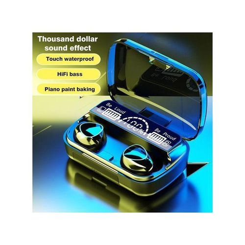 product_image_name-Generic-M10 Écouteurs sans fil Bluetooth 5.1 avec une boîte de charge - Noir-1