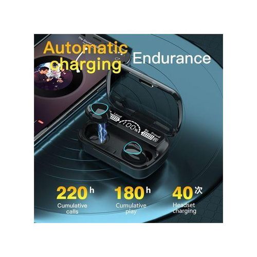 product_image_name-Generic-M10 Écouteurs sans fil Bluetooth 5.1 avec une boîte de charge - Noir-5