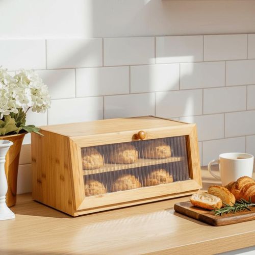 product_image_name-Generic-صندوق خبز خشبي عملي مع نافذة لوضعه على سطح العمل-4