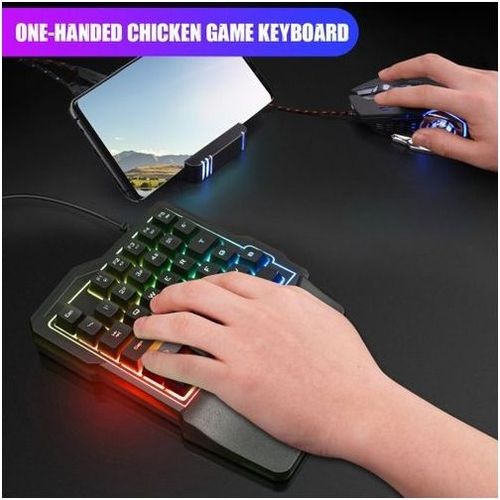 Generic Clavier une main Clavier Gamer Gaming, Mini Clavier de jeu