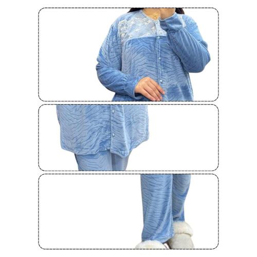 product_image_name-Generic-بيجاما ناعمة للسيدات من المخمل العصري مثالية للاسترخاء في المنزل-4