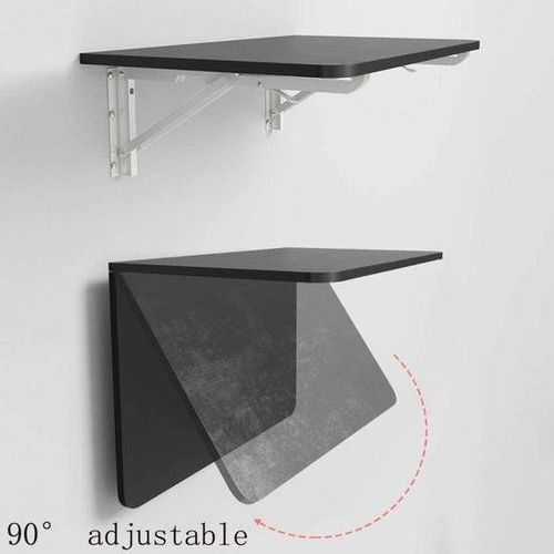 Generic Table pliante de cuisine murale moderne noir pliable 50*30cm à prix  pas cher