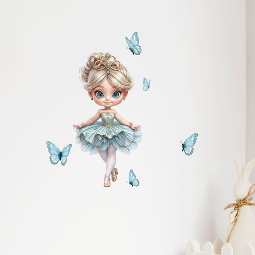 product_image_name-Generic-Autocollant Girl and Butterfly Room Bedroom For Home Decoration and Kids Room-1