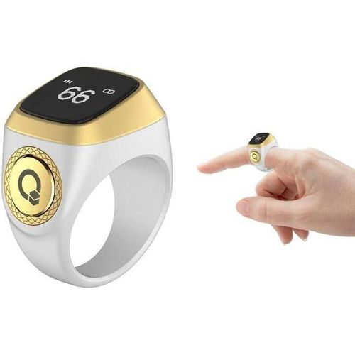 product_image_name-Generic-Bague Tasbih connectée,Rappel des horaires de prière, Écran OLED, Compteur de Tasbih, Bague connectée, Technologie portable,Prière musulmane, Étanche-1