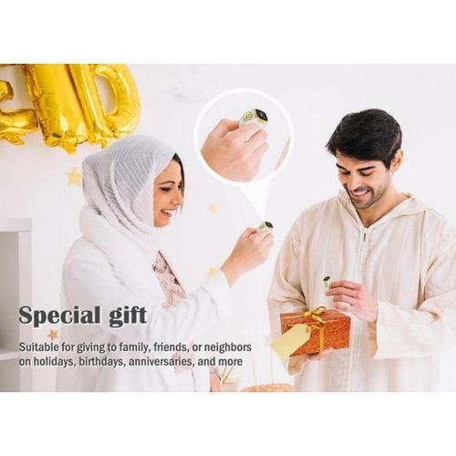 product_image_name-Generic-Bague Tasbih connectée,Rappel des horaires de prière, Écran OLED, Compteur de Tasbih, Bague connectée, Technologie portable,Prière musulmane, Étanche-2