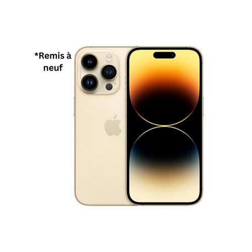 iPhone 14 Pro 128Gb/6Gb RAM Or (Gold) Retina XDR OLED 6.1" 5G-LTE -Remis à neuf