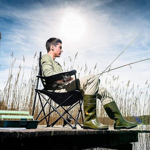 product_image_name-Generic-Chaise de Camping Portable avec Porte-Gobelet, Fauteuil Pliable pour Plage et Jardin, Bleu Marine-6