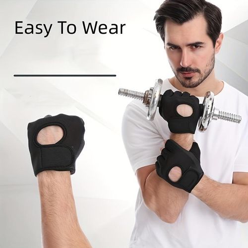 product_image_name-Generic-Gants de Sport Demi-Doigts Respirants Unisexe – Prise Antidérapante pour Fitness, Musculation, Haltérophilie et Entraînement en Salle ou en Extérieur-2
