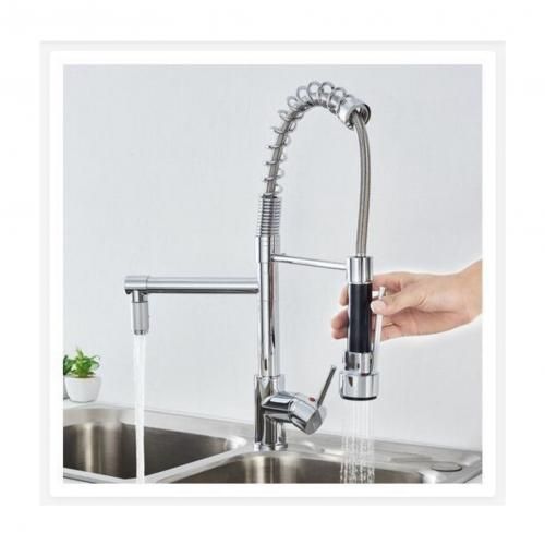 Generic robinet mitigeur cuisine avec bec flexible rotatif;ROBINET