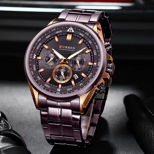 product_image_name-Curren-montre supérieure, bracelet étanche hronographe horloge de sport masculine-2
